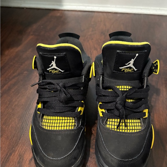 Air Jordan Black and Yellow Sneakers